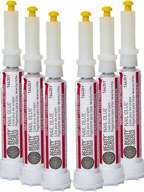 Drip & Clog Proof Nail Glue - 6 Pack for Strong, Long-Lasting Nails